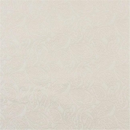 Designer Fabrics Designer Fabrics E573 54 in. Wide Ivory White; Paisley Jacquard Woven Upholstery Grade Fabric E573